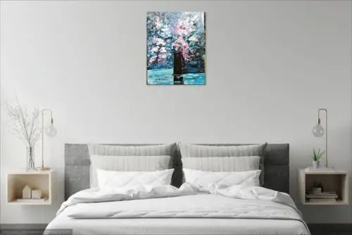 Quadros Pintura Abstrato Moderno Love In Rose Black Friday