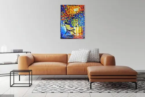 Quadros Pintura Abstrato Moderno Urbana Banco Black Friday