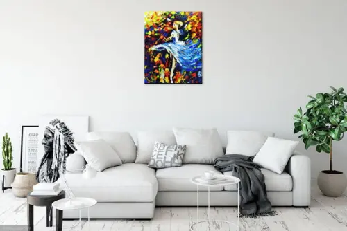 Quadros Pintura em Tela Abstrato Moderno Mulher Bailarina