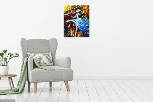 Quadros Pintura em Tela Abstrato Moderno Mulher Bailarina