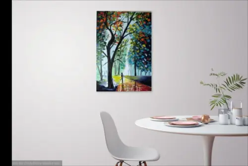 Quadros Pintura em Tela Caminhada no Parque Black Friday