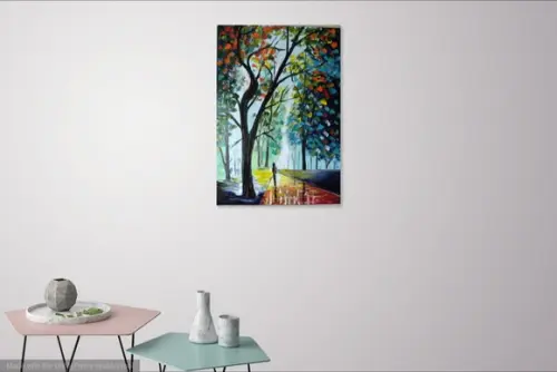 Quadros Pintura em Tela Caminhada no Parque Black Friday