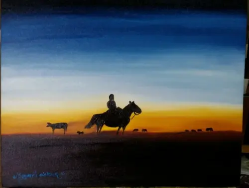 Quadros Pintura em Tela Campo Gaúcho Campeiro Black Friday