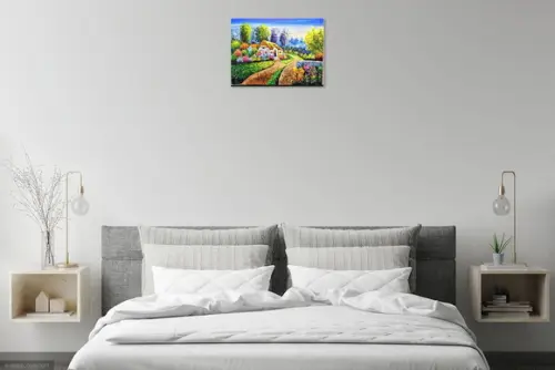 Quadros Pintura em Tela Casario Casa Francesa Black Friday