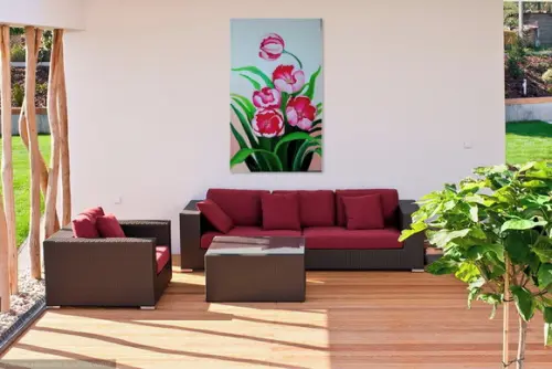 Quadros Pintura em Tela Flores Orquídeas Black Friday