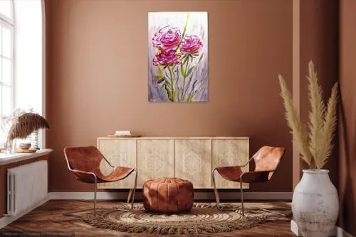 Quadros Pintura em Tela Moderno Aquarelado Black Friday