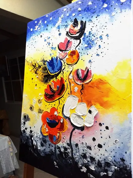 Quadros Pintura em Tela Moderno Aquarela Black Friday