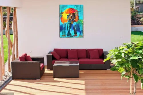 Quadros Pintura em Tela Moderno Casal All Star Black Friday