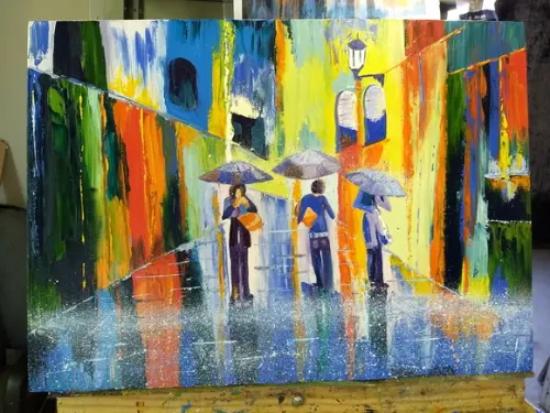Quadros Pintura em Tela Neblina Black Friday