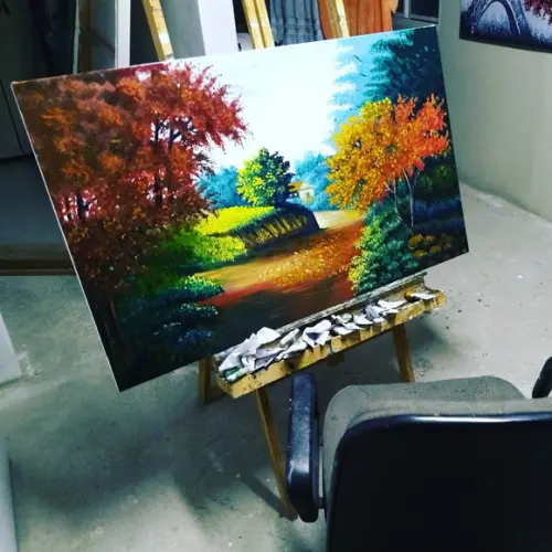 Quadros Pintura em Tela Paisagem Caminho Rural Black Friday