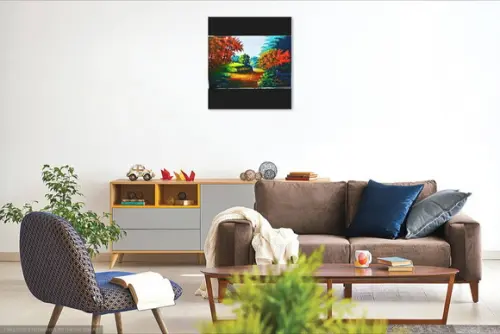 Quadros Pintura em Tela Paisagem Caminho Rural Black Friday