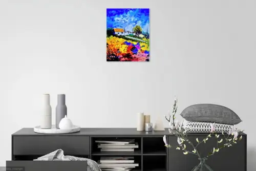 Quadros Pintura em Tela Paisagem Jardim da Minha Casa