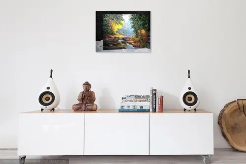 Quadros Pintura em Tela Paisagem Lage de Pedra Black Friday