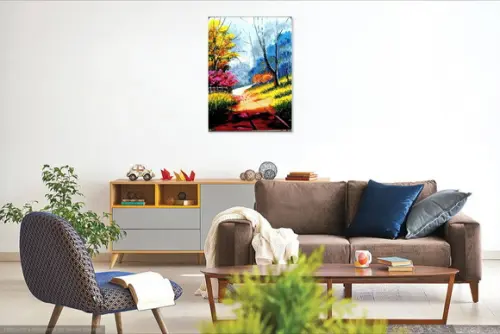 Quadros Pintura em Tela Paisagem Primavera Presente de Natal