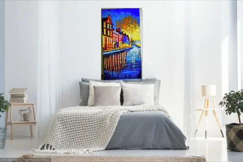 Quadros Pintura em Tela Paisagem Urbana Copenhagen Dinamarca