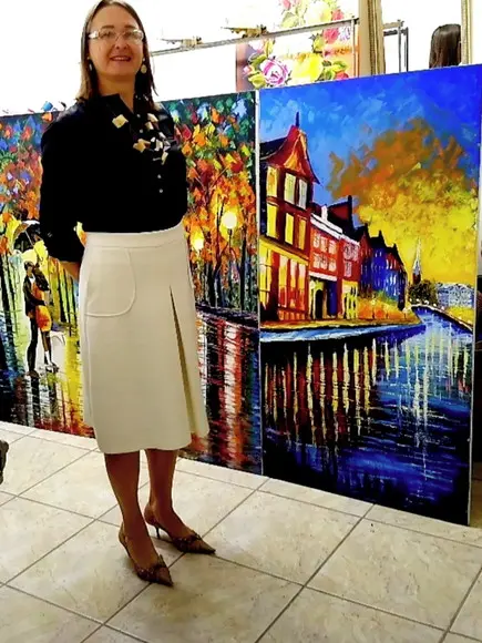 Quadros Pintura em Tela Paisagem Urbana Copenhagen Dinamarca