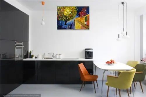 Quadros Pintura em Tela Paisagem Urbana Ruas da Cidade
