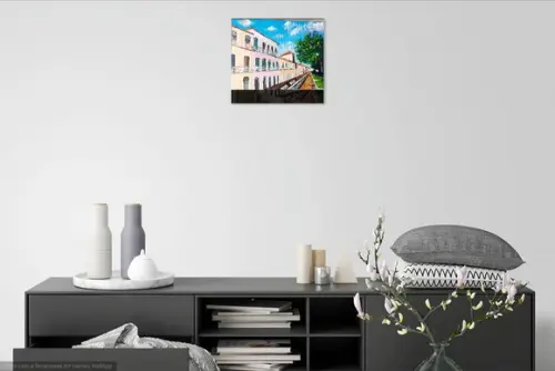 Quadros Pintura em Tela Paisagem Urbana São Luís Maranhão