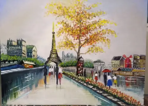 Quadros Pintura em Tela París Molin Rouge Black Friday