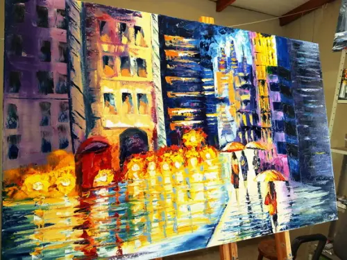 Quadros Pintura em Tela Urbana New York Eua Black Friday