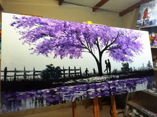 Quadros Pintura Familia Divertida Jacarandá Black Friday