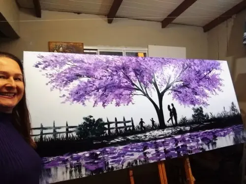 Quadros Pintura Família Divertida Jacarandá Black Friday