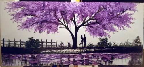 Quadros Pintura Família Divertida Jacarandá Black Friday