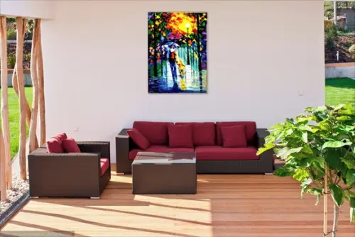 Quadros Pintura Moderno Paisagem Urbana Pai Black Friday
