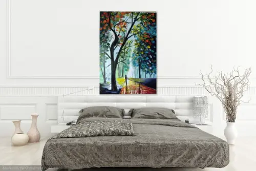 Quadros Pintura Paisagem Caminhada no Parque Black Friday