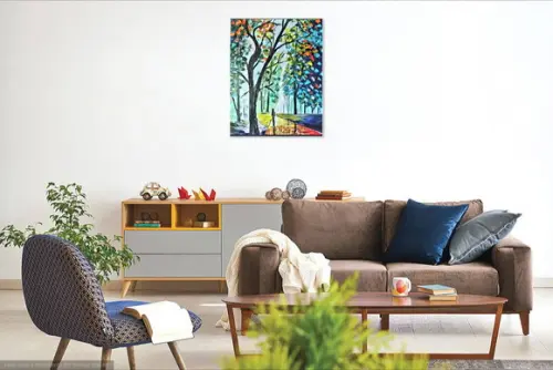 Quadros Pintura Paisagem Caminhada no Parque Black Friday
