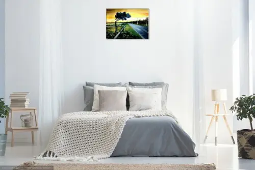 Quadros Pintura Paisagem Campo Caminho Freeway Black Friday