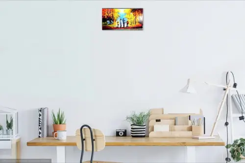 Quadros Pintura Paisagem Moderno Família Feliz Black Friday