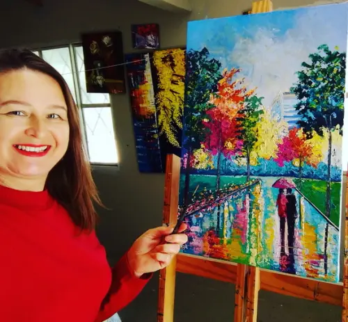 Quadros Pintura Paisagem Urbana Central Park Black Friday