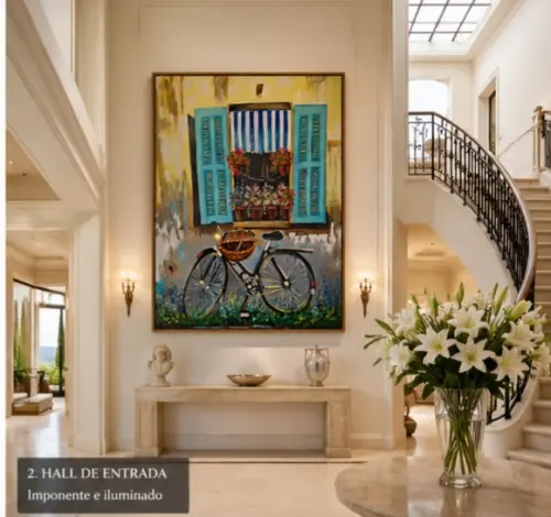 Quadros Pintura Tela Bicicleta Moderno Windows Black Friday