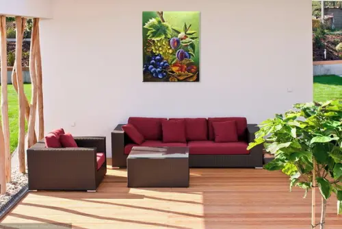 Quadros Pintura Tela Cozinha Gourmet Sala de Jantar Frutas