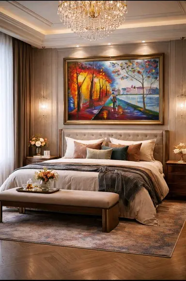 Quadros Pintura Tela Paisagem Abstrato Moderno Apaixonados