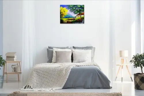 Quadros Pintura Tela Paisagem Casa Campo Pasto Black Friday