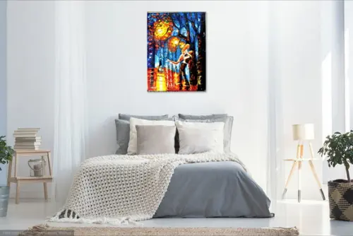 Quadros Pintura Tela Paisagem Urbana Casal Love Black Friday