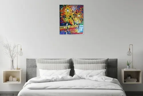 Quadros Pintura Tela Urbana Abstrato Bicicleta Black Friday