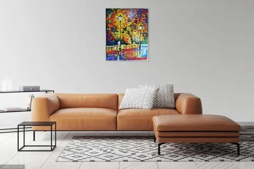 Quadros Pintura Tela Urbana Abstrato Bicicleta Black Friday
