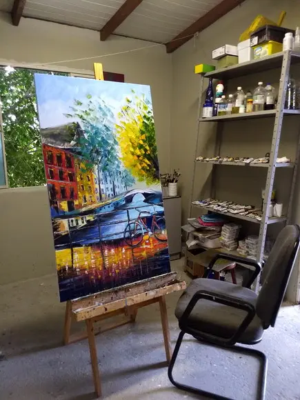 Quadros Pintura Tela Urbana Amsterdam Holanda Black Friday