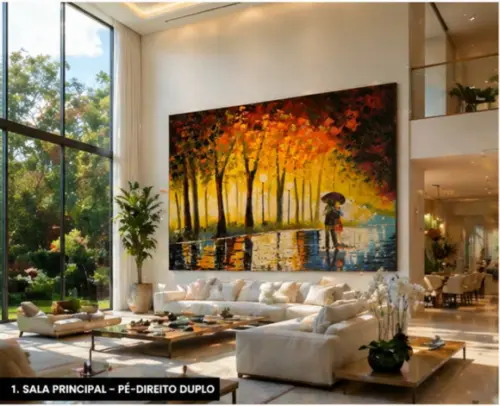 Quadros Pintura Tela Urbana Casal Rua Molhada Black Friday
