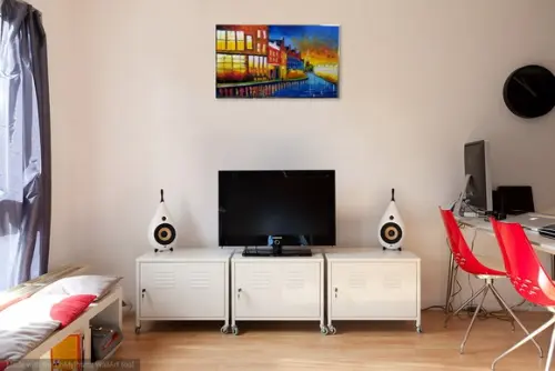 Quadros Pintura Urbana Copenhagen Dinamarca Black Friday