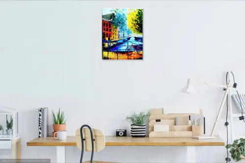 Quadros Pintura Urbana Amsterdam Holanda Black Friday