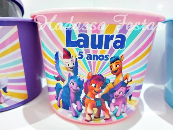 Balde de Pipoca Personalizado My Little Pony