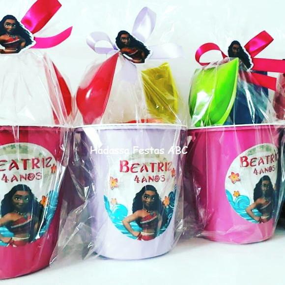 Balde de Praia Personalizado Moana