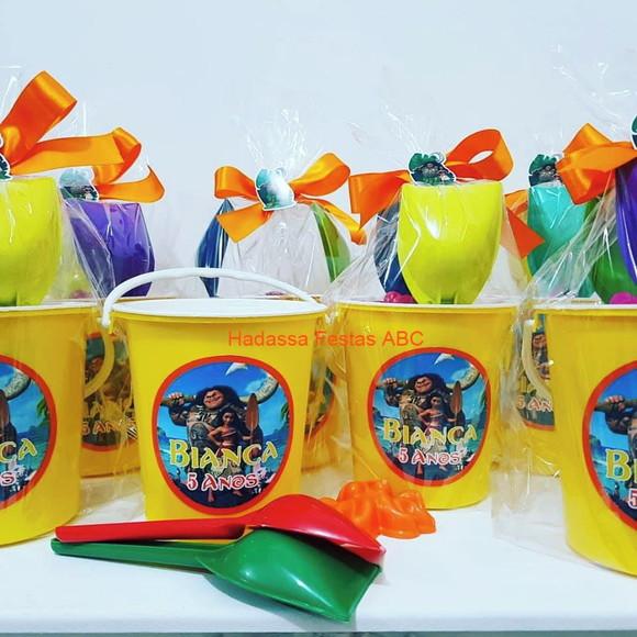 Balde de Praia Personalizado Moana