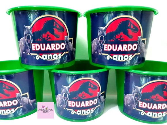 Balde Personalizado Jurassic Park 1,5 Litro