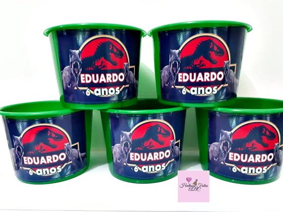 Balde Personalizado Jurassic Park 1,5 Litro