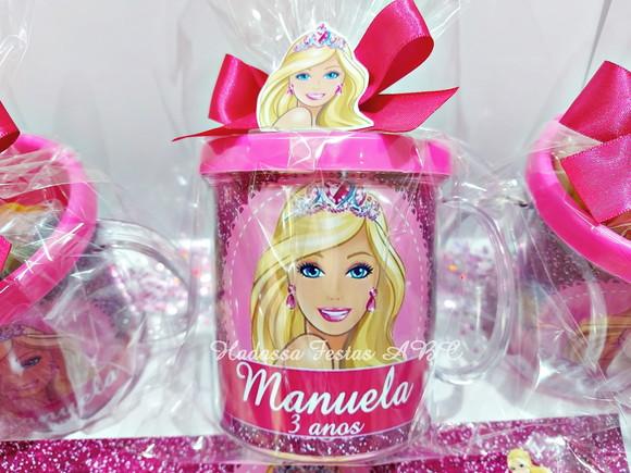 Caneca Acrílica com Kit Massinha Barbie